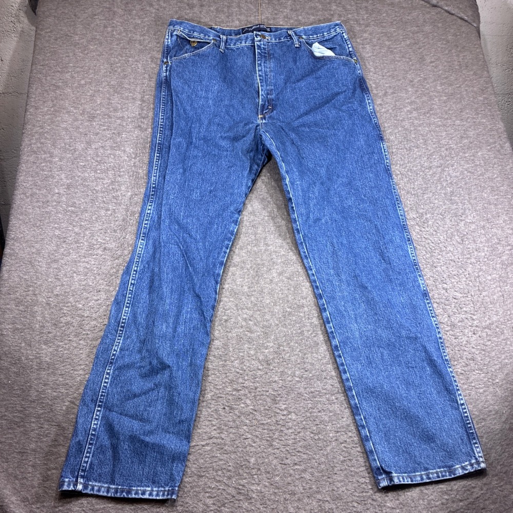 Wrangler George Strait‎ Cowboy Cut Jeans Mens 40x34 Blue Denim Straight Leg
